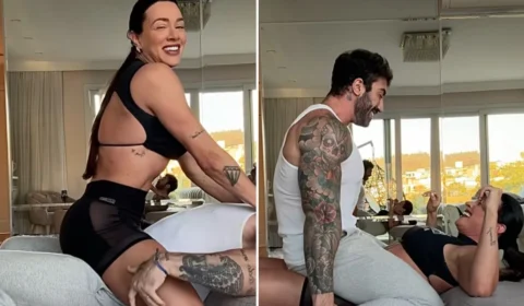 VÍDEO: Juju Salimeni impressiona após levantar noivo de 100 kg