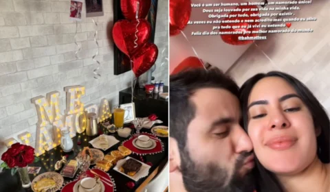 VÍDEO: surpresa de Matteus de Dia dos Namorados faz Isabelle se emocionar