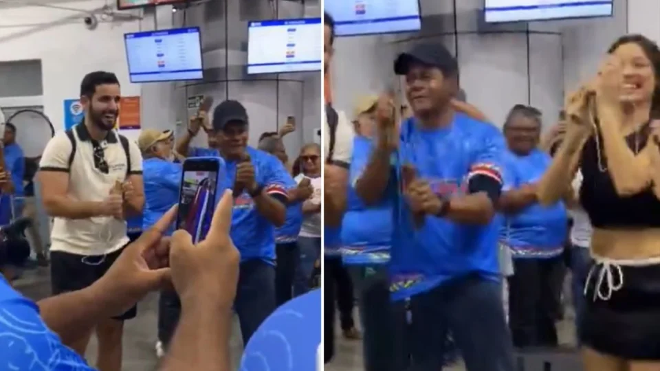 Susto? Vídeo mostra reação de Matteus ao reencontrar Beatriz