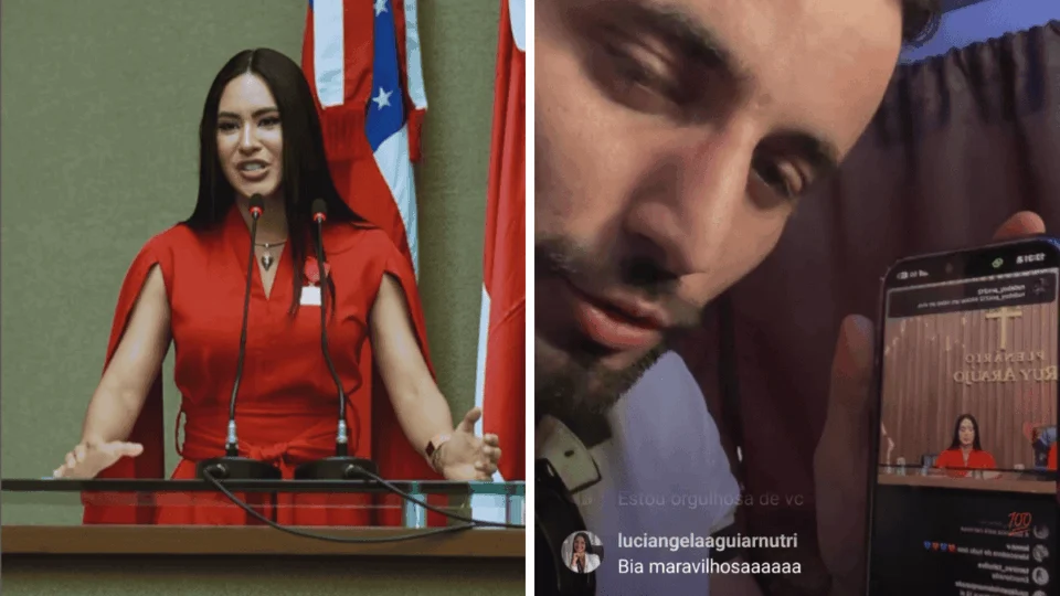 Beatriz flagra reação de Matteus com entrega de medalha à Isabelle