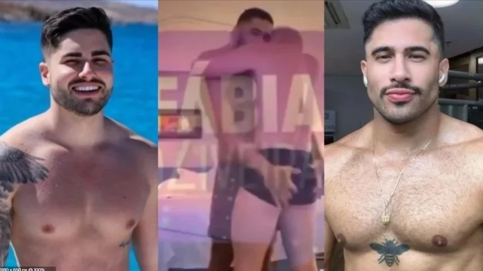 Imagens íntimas de Lucas Souza com outro homem vazam e viralizam na web