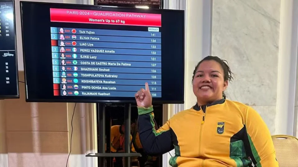 Paris 2024: paratleta do powerlifting é primeira classificada do AM
