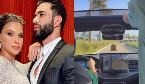 Gusttavo Lima mostra filho de 7 anos ‘no volante’ e Detran pede investigação