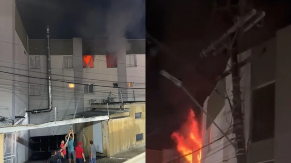 VÍDEO: Incêndio destrói clínica de massoterapia na zona Centro-Sul de Manaus
