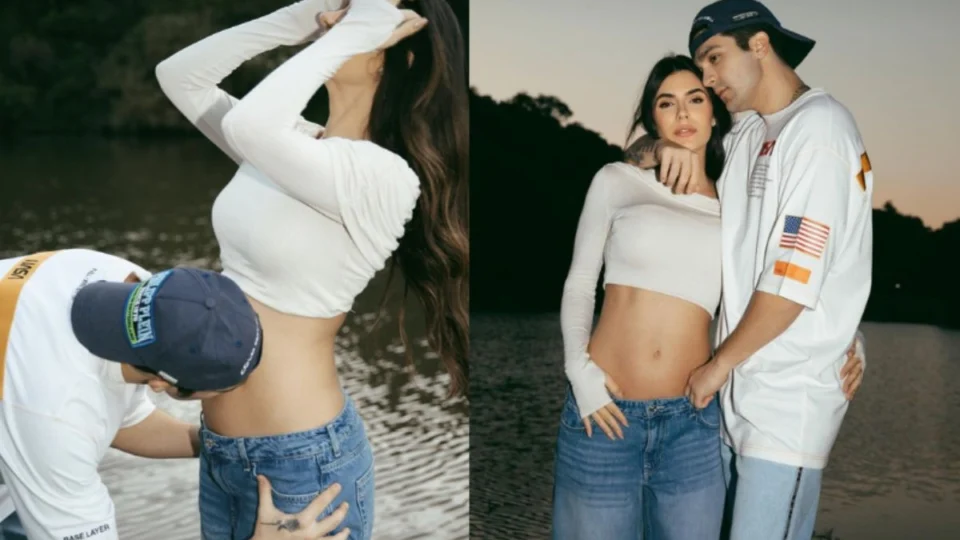 Luan Santana e Jade Magalhães anunciam gravidez do primeiro filho