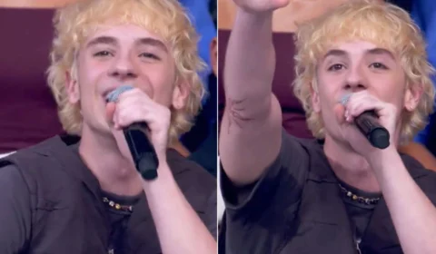 VÍDEO: Juliano Floss manda recado para Marina Sena ao vivo