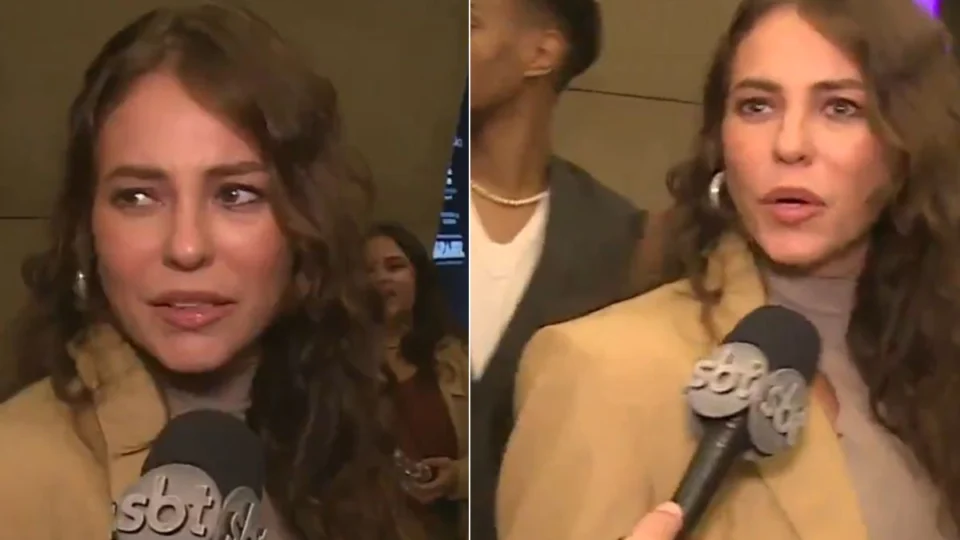 VÍDEO: Paolla Oliveira viraliza após impaciência durante entrevista