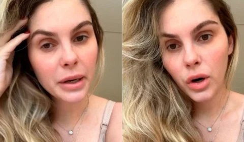 Bárbara Evans aparece só de calcinha para mostrar resultados de cirurgia