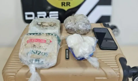 Homem preso em Boa Vista com três quilos de drogas é estudante de enfermagem