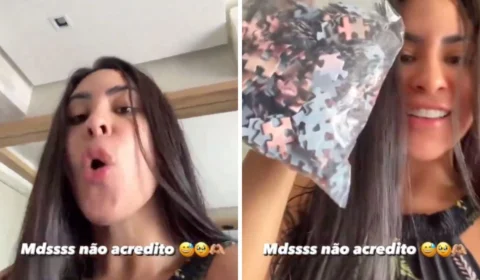 Isabelle ganha presente inusitado dos fãs e mostra em vídeo