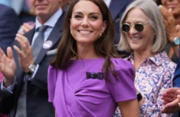 Por que Kate Middleton usou roxo durante aparição em torneio de tênis?