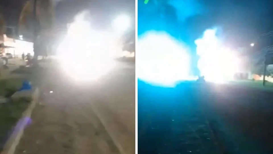 VÍDEO: explosão quase causa incêndio no município de Iranduba (AM)