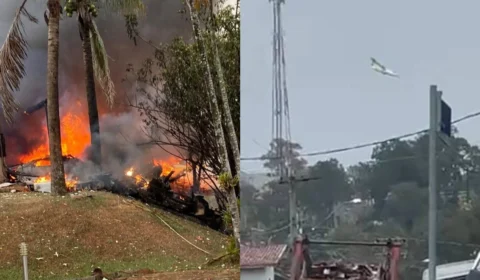 Avião cai em Vinhedo e prefeitura diz que não há sobreviventes