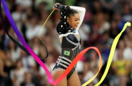 Olimpíadas 2024: Babi Domingos está na final da ginástica rítmica