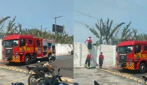 Incêndio atinge terreno de motel na Torquato Tapajós em Manaus