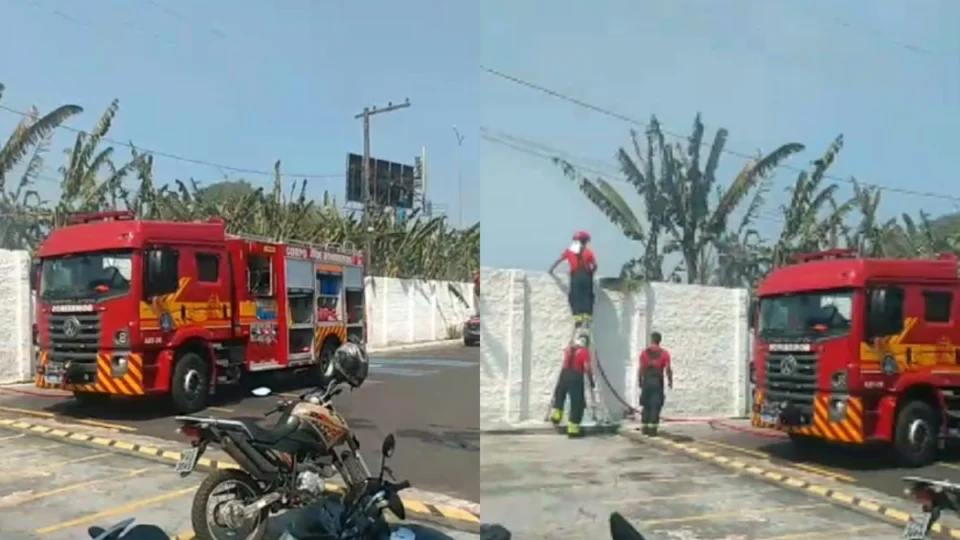 Incêndio atinge terreno de motel na Torquato Tapajós em Manaus