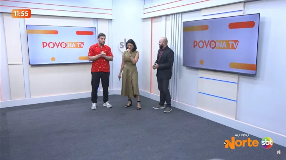 Léo Lins chega ao Acre e participa do “Povo na Tv”