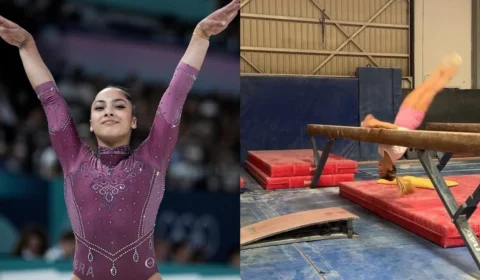 Ginasta americana viraliza ao tentar fazer movimento “Soares”