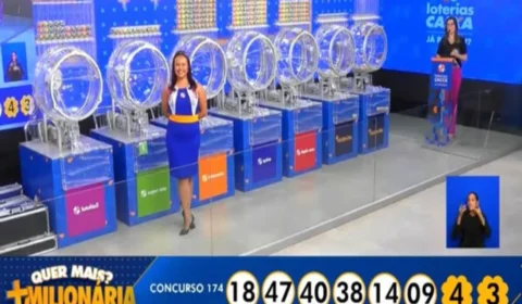 +Milionária 174: sem vencedor, prêmio continua em R$ 10 milhões