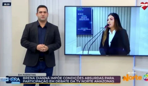 Brena Dianná impõem condições absurdas e autoritárias para participação no debate da TV Norte Amazonas em Parintins