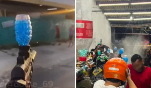 Armas de bolinha de gel chamam atenção da PM, que fica em alerta com ‘guerra’ em Manaus