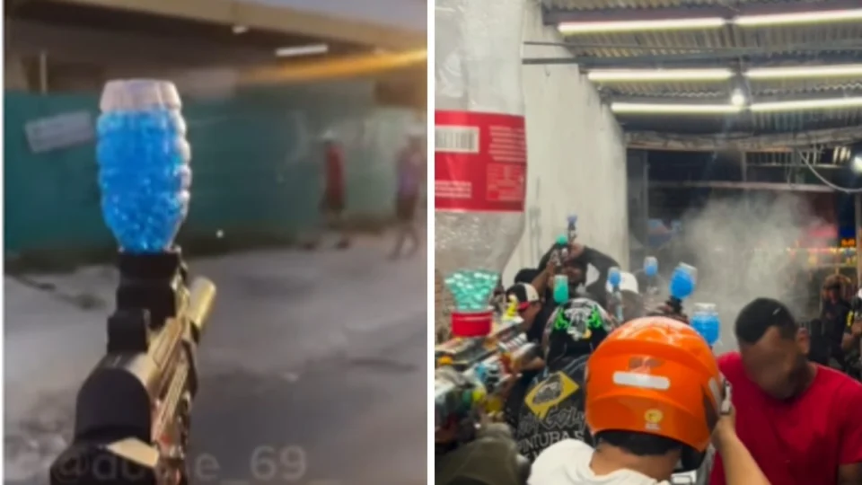 Armas de bolinha de gel chamam atenção da PM, que fica em alerta com ‘guerra’ em Manaus