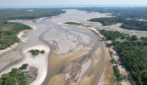 Rio Negro está a menos de dois metros da seca histórica de 2023