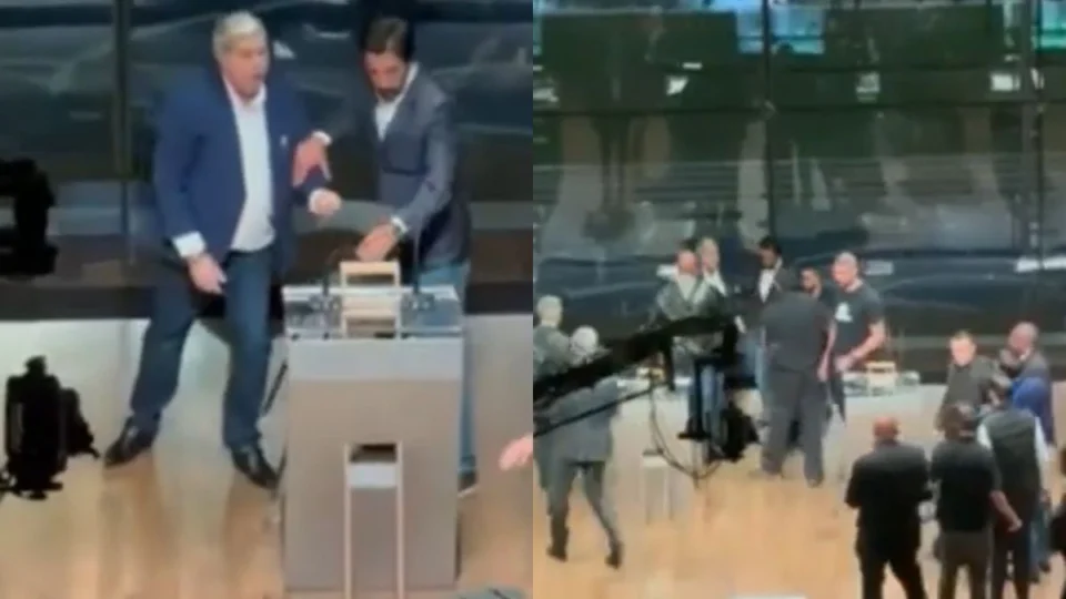Vídeo registra tumulto após Datena agredir Pablo Marçal; veja