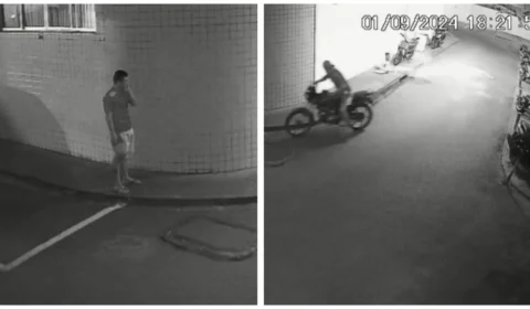 Flagra: ladrão rouba moto de unidade médica em Manaus; veja