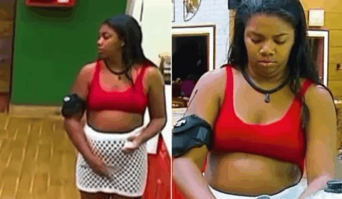A Fazenda 2024: Raquel Brito coça parte íntima enquanto cozinha e web reage