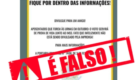 Voto e prova de vida: TSE Alerta para fake news circulando na web