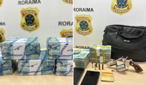 Boa Vista: PF apreende mais de R$ 1 Mi em três dias