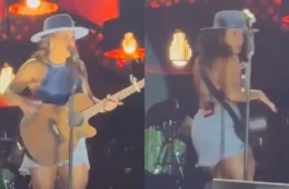 Lauana Prado foge do palco ao ouvir tiro que matou homem; vídeo