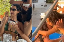 Marina Sena encontra Alane durante passeio em Belém (PA); assista