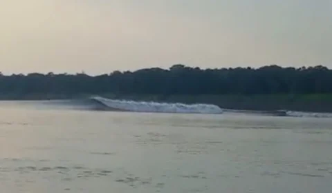 ‘Tsunami’ no Rio Solimões? Ondas impressionam moradores; vídeo