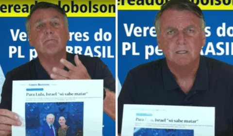 Bolsonaro defende Israel e diz que ‘Lula apoia terrorista’