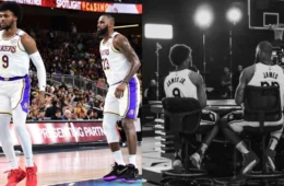 LeBron James entra para a história da NBA ao jogar com seu filho pelos Lakers