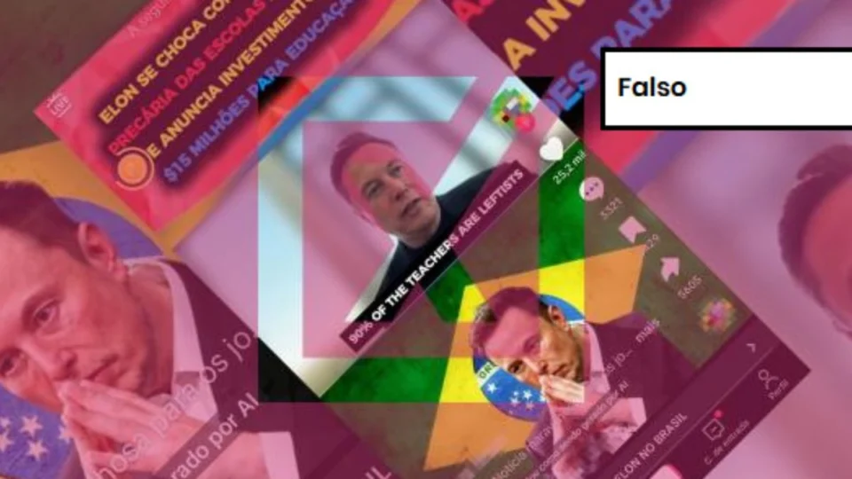 Elon Musk não visitou o Brasil em 2024 nem anunciou a construção de escolas no país