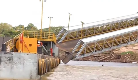 ALERTA: Rampa de acesso em Manacapuru pode desabar a qualquer momento
