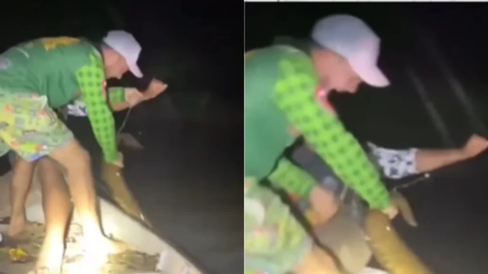 Homem desafia poraquê e sente o poder da descarga elétrica; vídeo viraliza