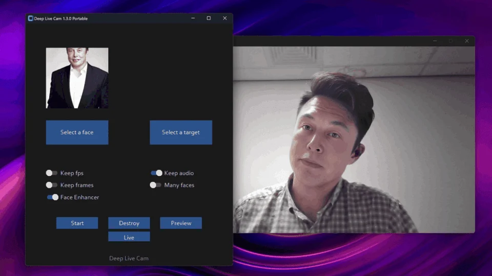 Novo IA clona rosto de qualquer pessoa na webcam