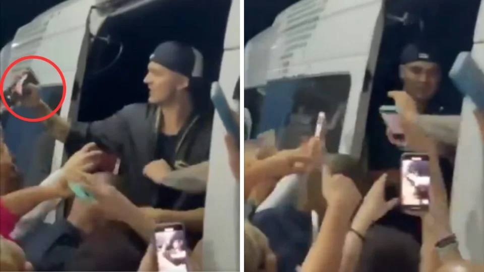 Luan Santana ‘rouba’ celular de fã e vira meme nas redes sociais; assista vídeo