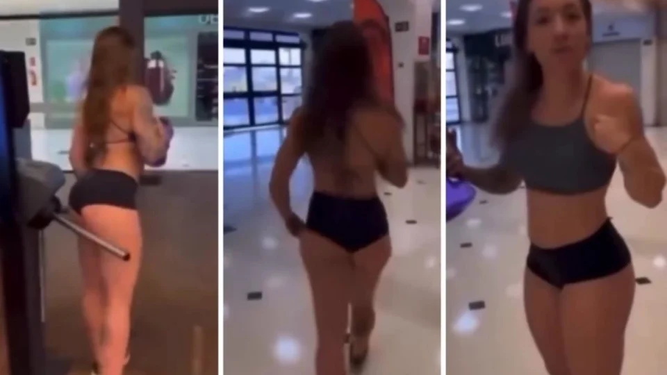 VÍDEO: Mulher é expulsa de academia por usar short curto e viraliza