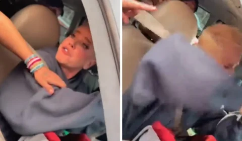 Revoltada, fã cospe em Xuxa após show e dispara: ‘abusada’; vídeo