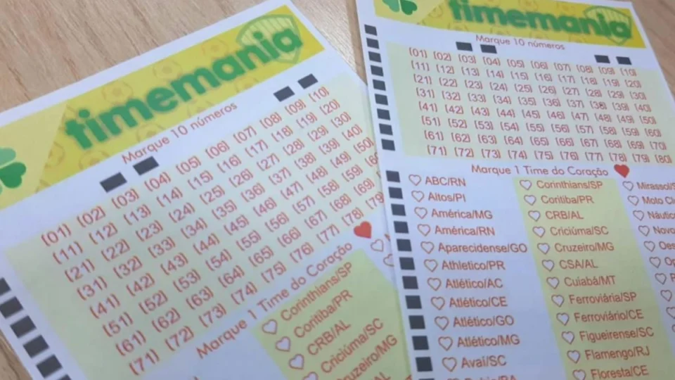 Resultado Timemania de hoje (22/10): veja números sorteados no concurso 2158