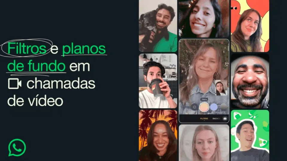 WhatsApp lança filtros e planos de fundo para chamadas de vídeo