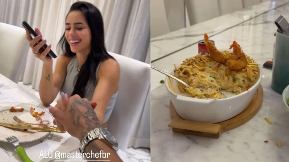 ‘Masterchef’, diz Neymar ao elogiar jantar feito por Bruna Biancardi