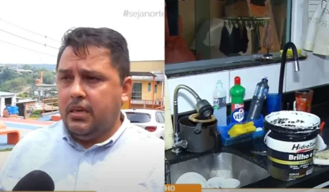 ‘É revoltante’, desabafa morador ao denunciar falta de água no Mauazinho