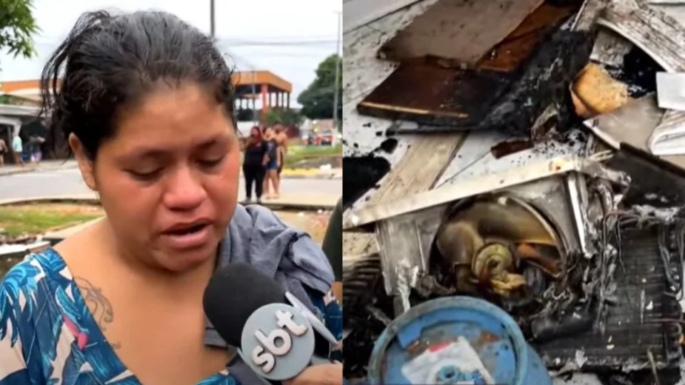 Incêndio destrói casa em Manaus; família perde tudo