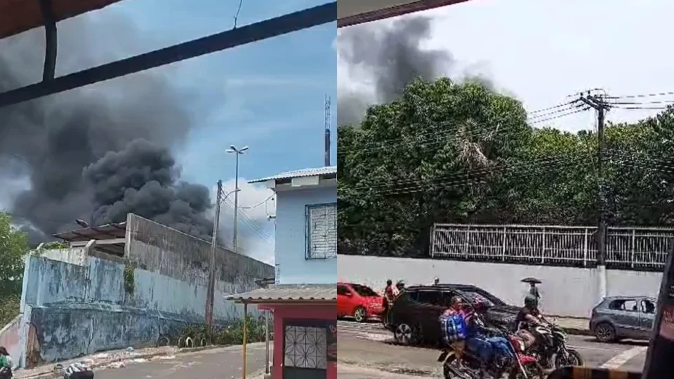 VÍDEO: incêndio de grandes proporções destrói antiga usina da Amazonas Energia em Tefé